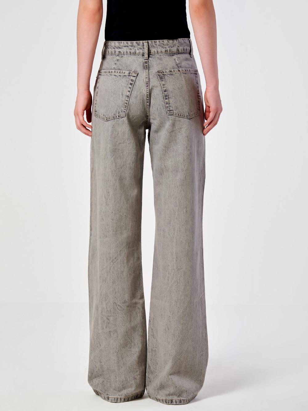 Vicolo Jeans Strass Effetto GessatoGrigio