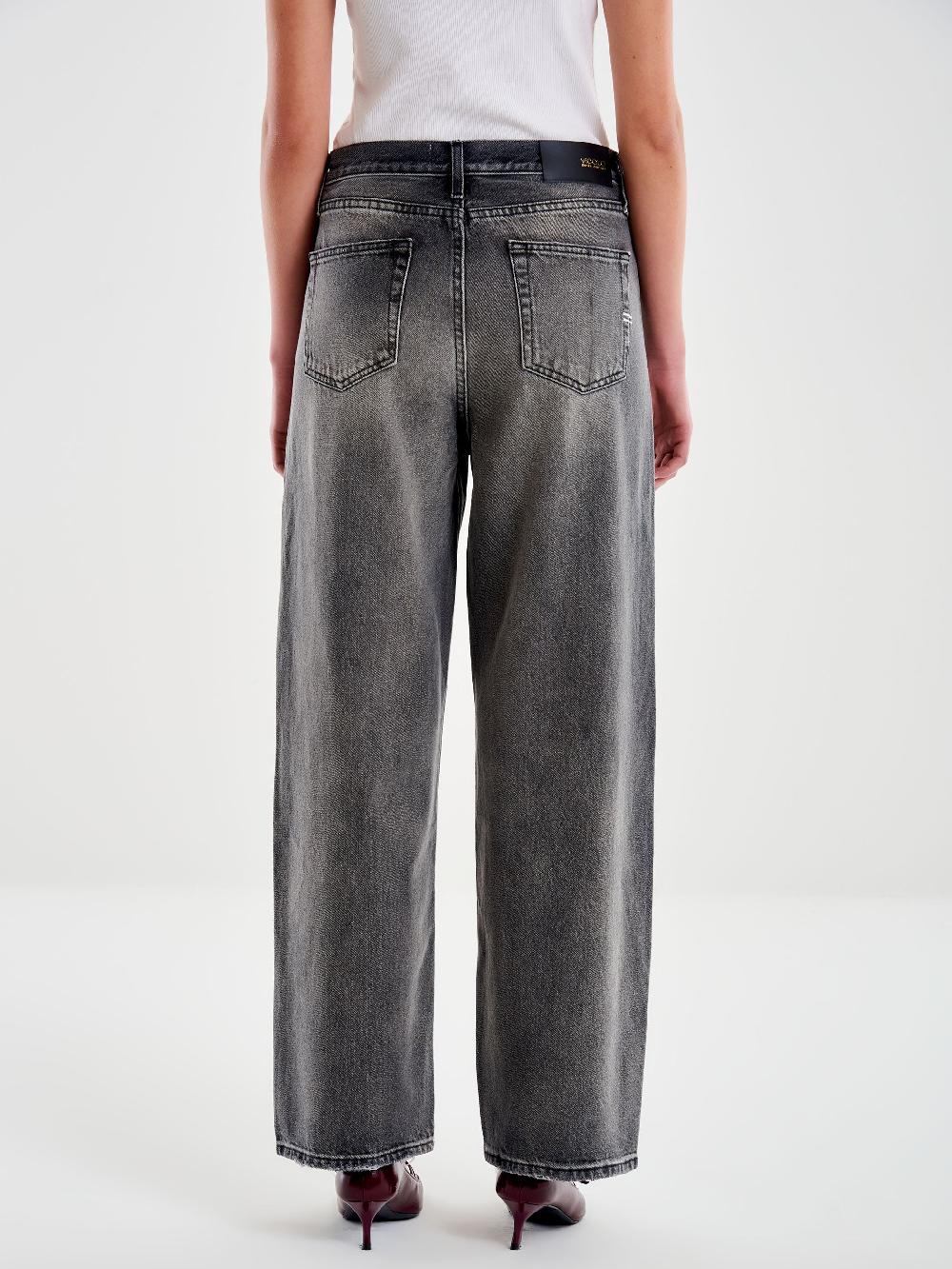 Vicolo Jeans Xenobia Ampio Grigio Grigio