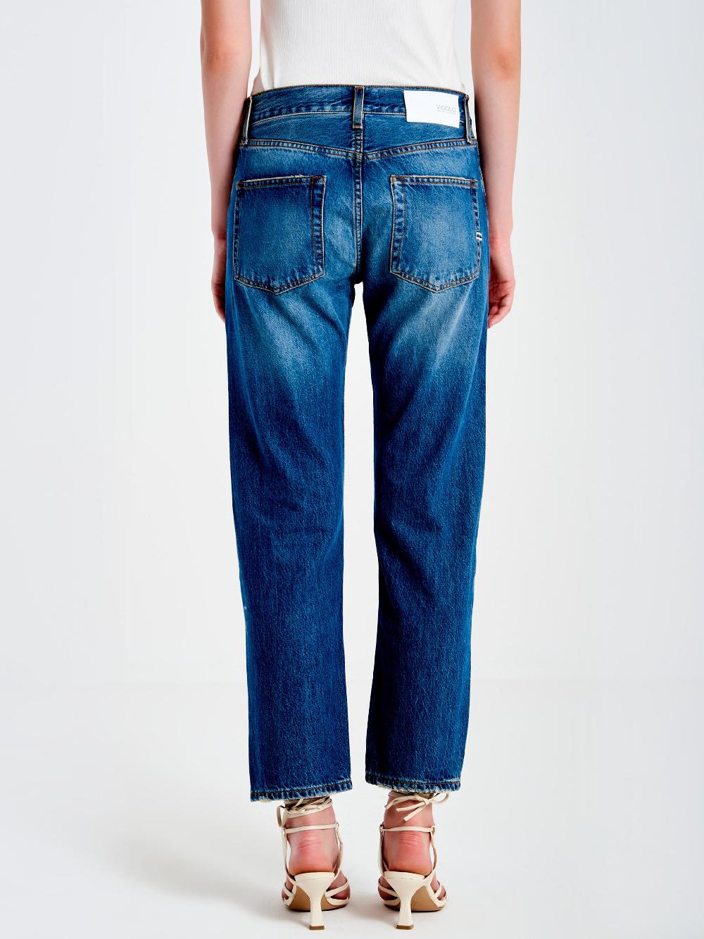 Vicolo Jeans Zoe Bottoni Gioiello BaggyBlu