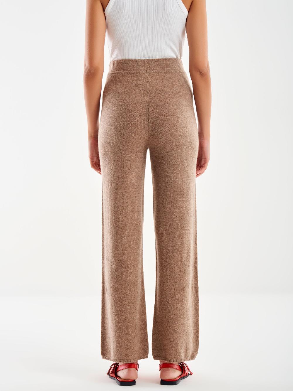 Vicolo Pantalone 100% Cashmere Fango