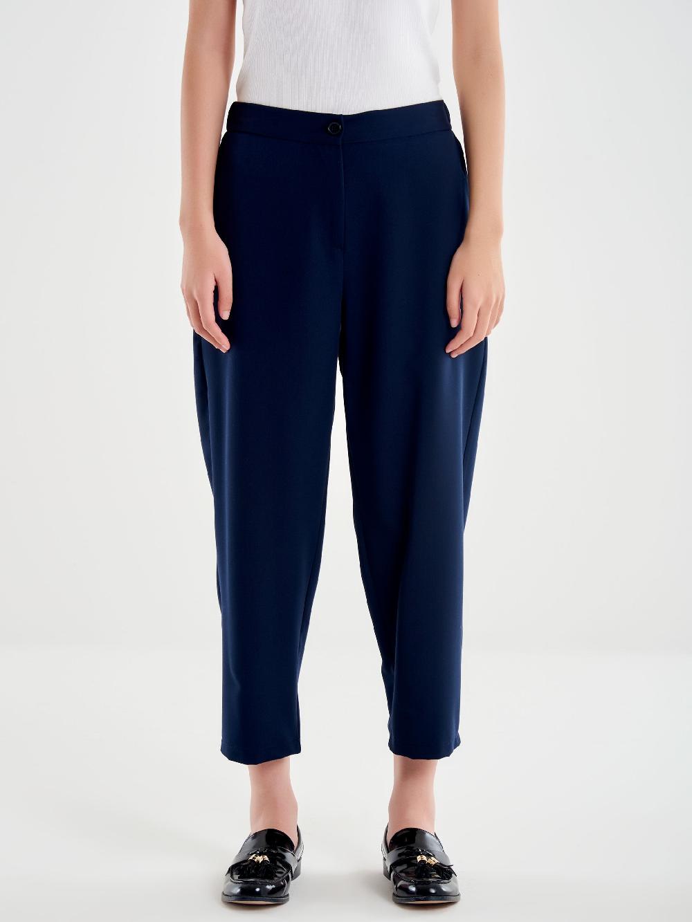 Vicolo Pantalone Carrot Fit Blu