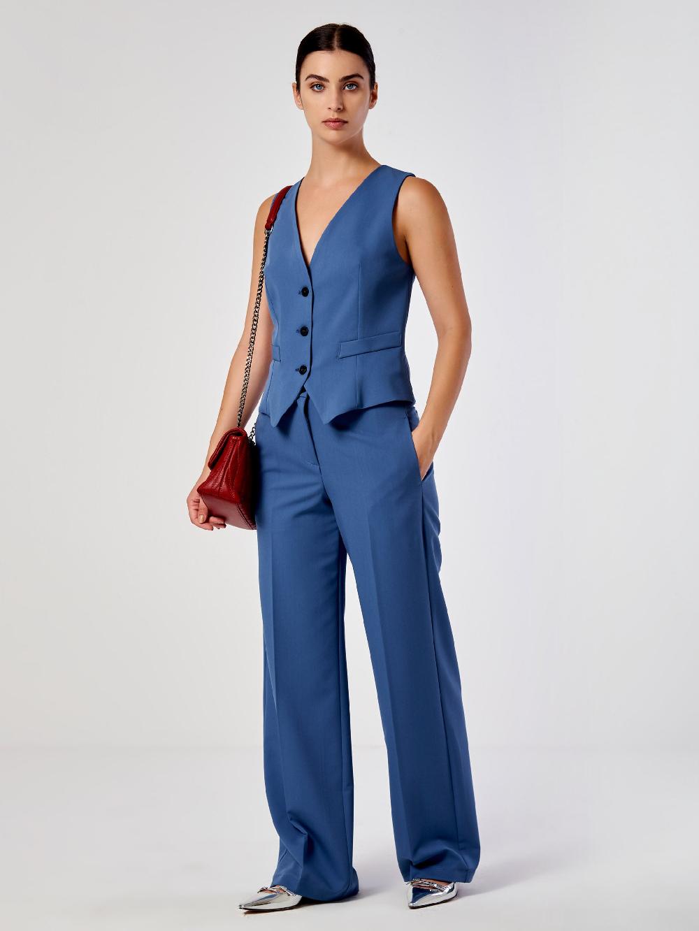 Vicolo Pantalone Palazzo Basic Blu