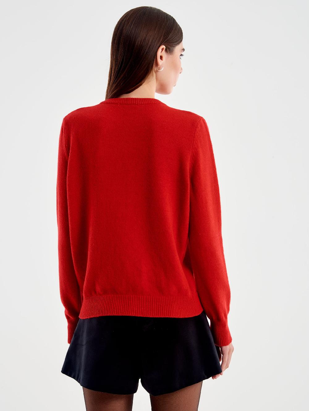 Vicolo Pull Orsetto Con Fiocco Rosso