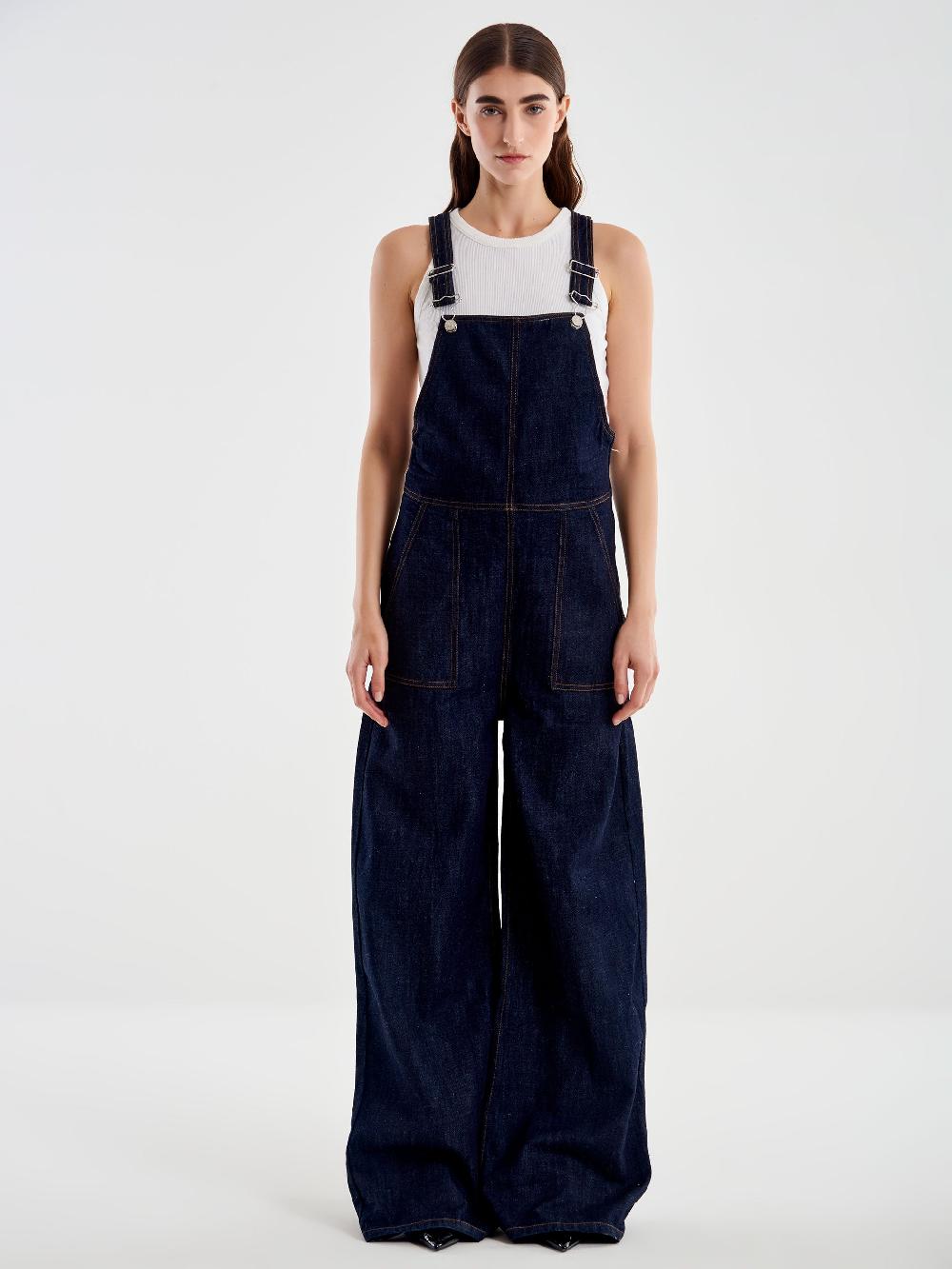 Vicolo Salopette In Jeans Blu