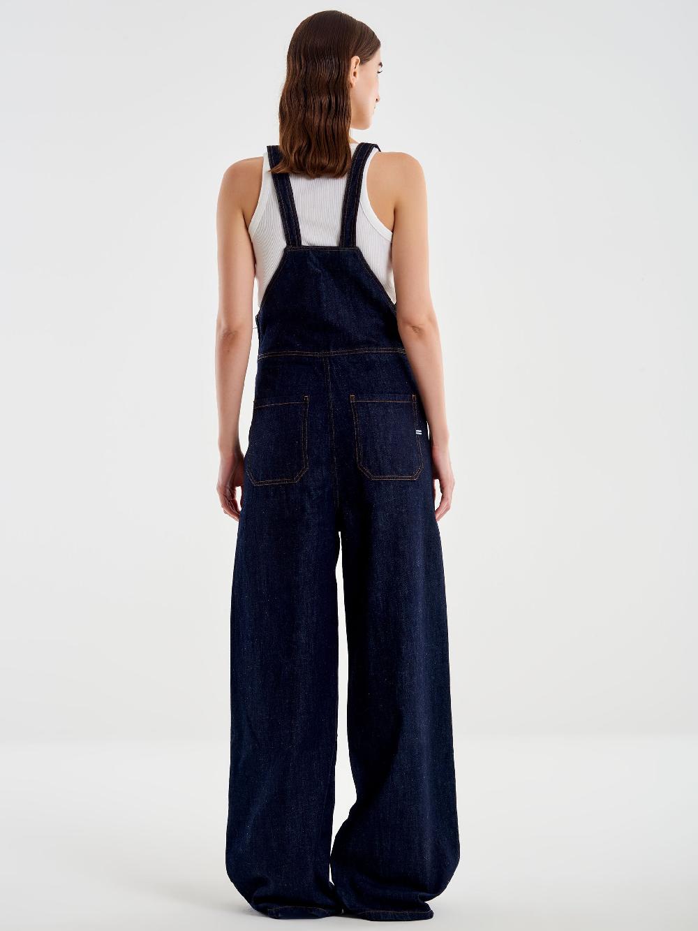 Vicolo Salopette In Jeans Blu