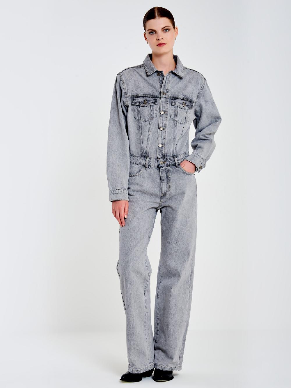 Vicolo Tuta in Denim Grigio – Vicolo