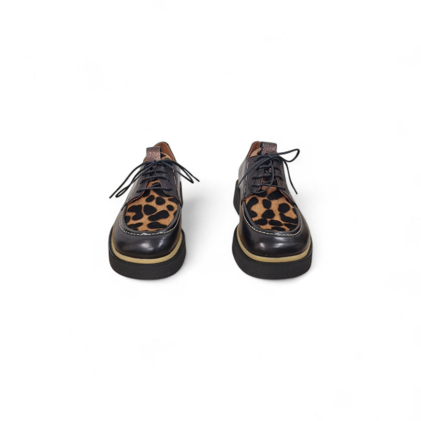 Viola Ricci Alice - Scarpa Allacciata Nera Safari