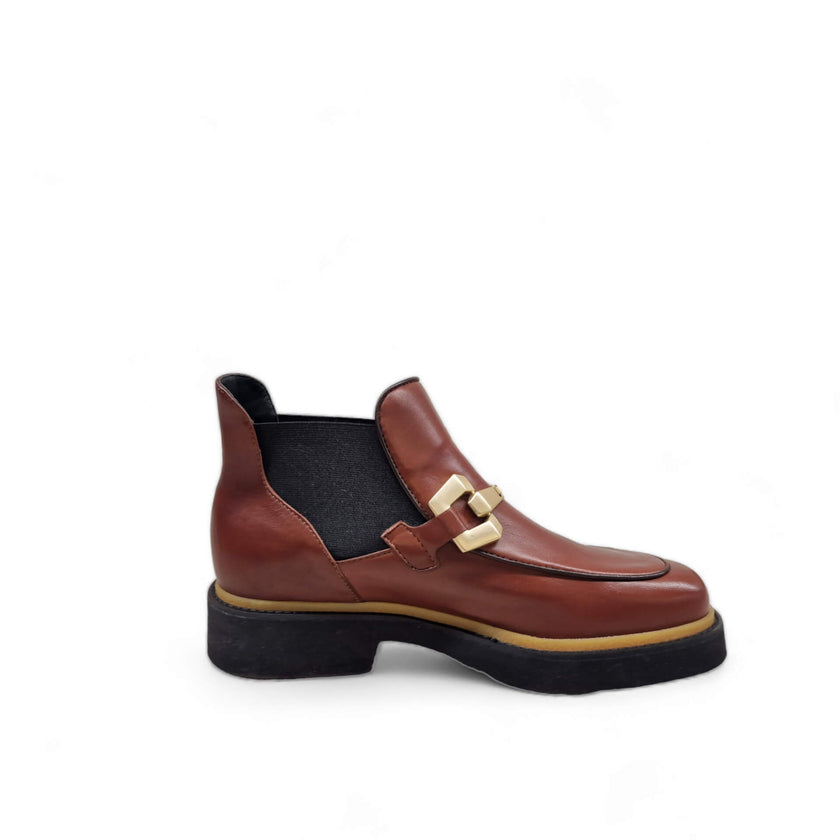 Viola Ricci Alice - Stivaletto Pelle Rhum