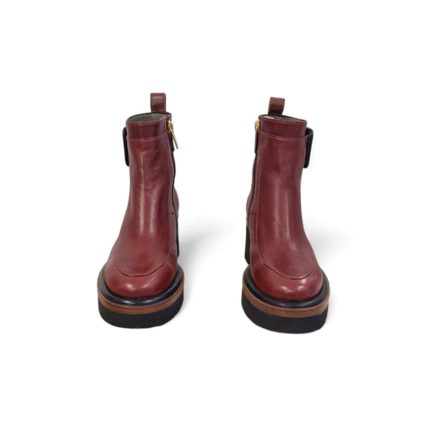 Viola Ricci Bianca - Stivalleto In Pelle Rhum