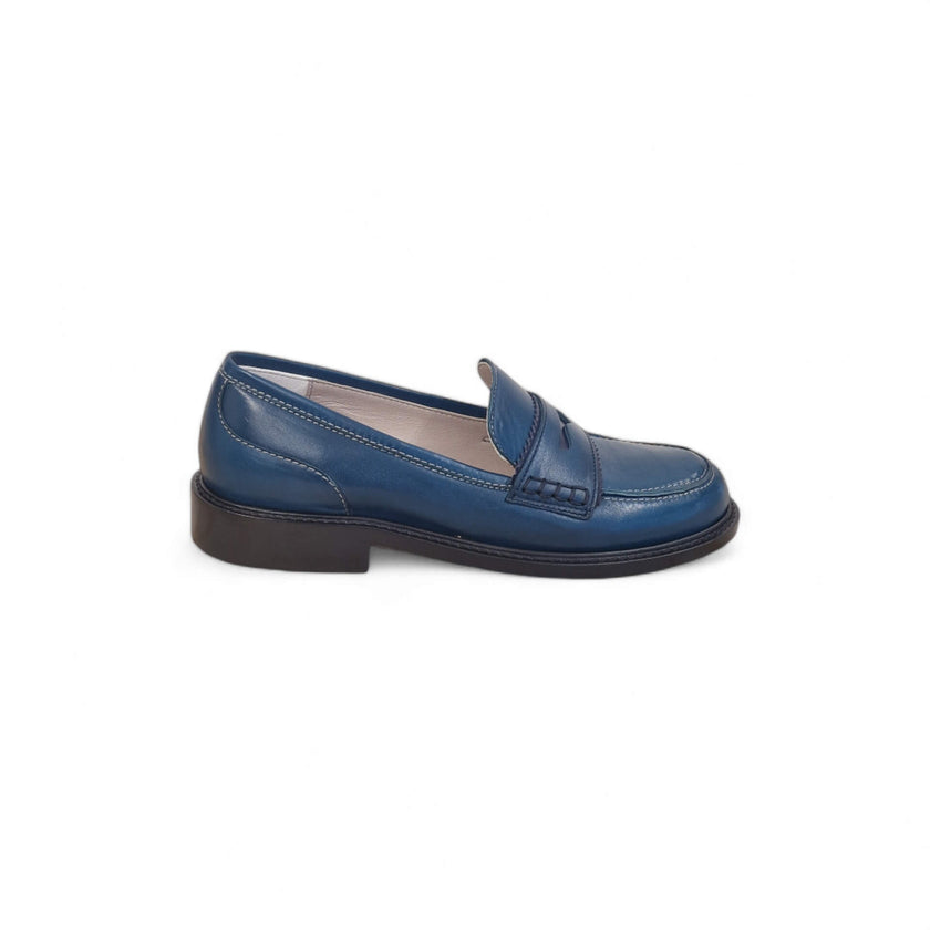 Viola Ricci Gaia - Mocassino Nappa Glove Bleu' - Basic