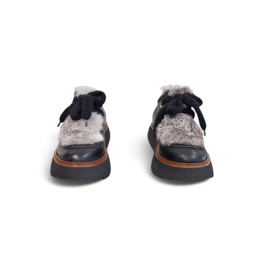 Viola Ricci Gio - Scarpa Allacciata Nera Phar