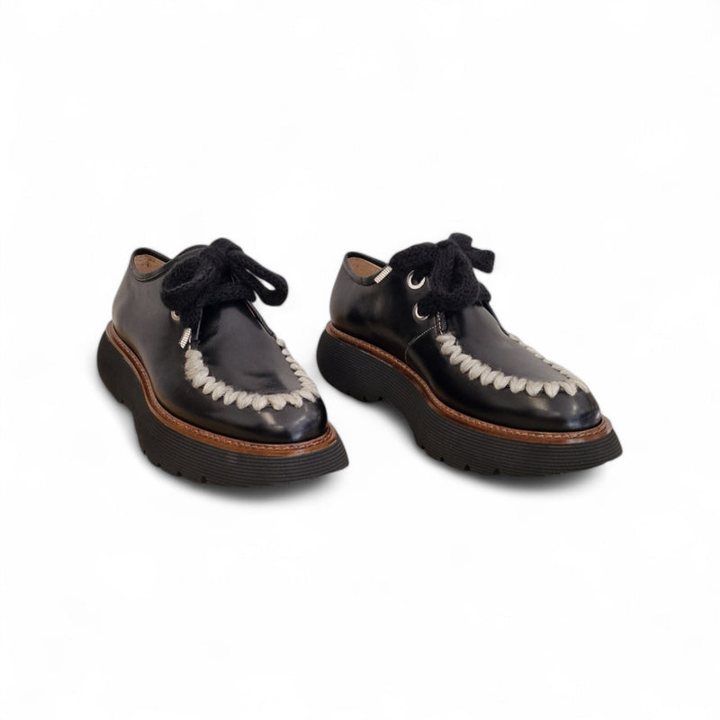 Viola Ricci Gio - Scarpa allacciata nera