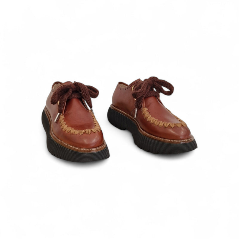 Viola Ricci Gio - Scarpa allacciata rhum