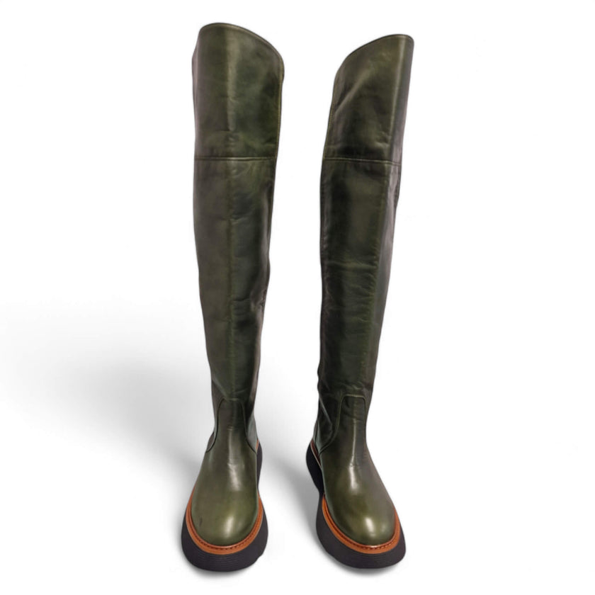 Viola Ricci Gio - Stivale Alto Verde