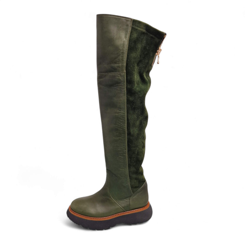 Viola Ricci Gio - Stivale Alto Verde