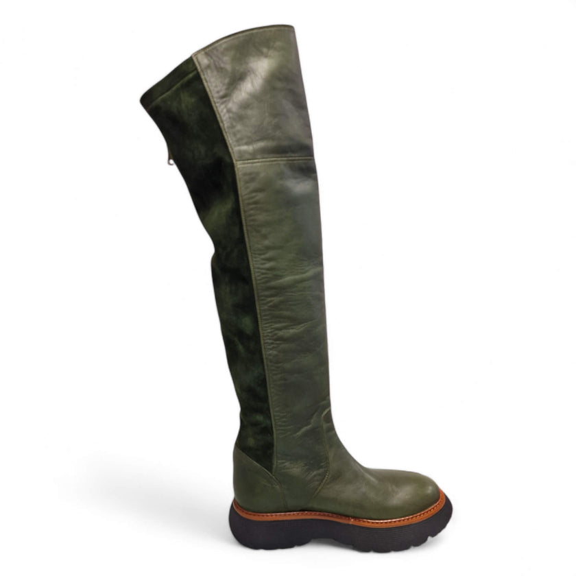 Viola Ricci Gio - Stivale Alto Verde