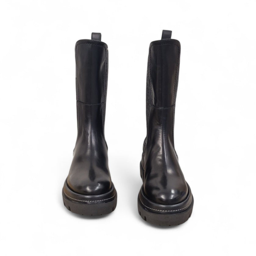 Viola Ricci Gio - Stivale Beatles In Pelle Nera