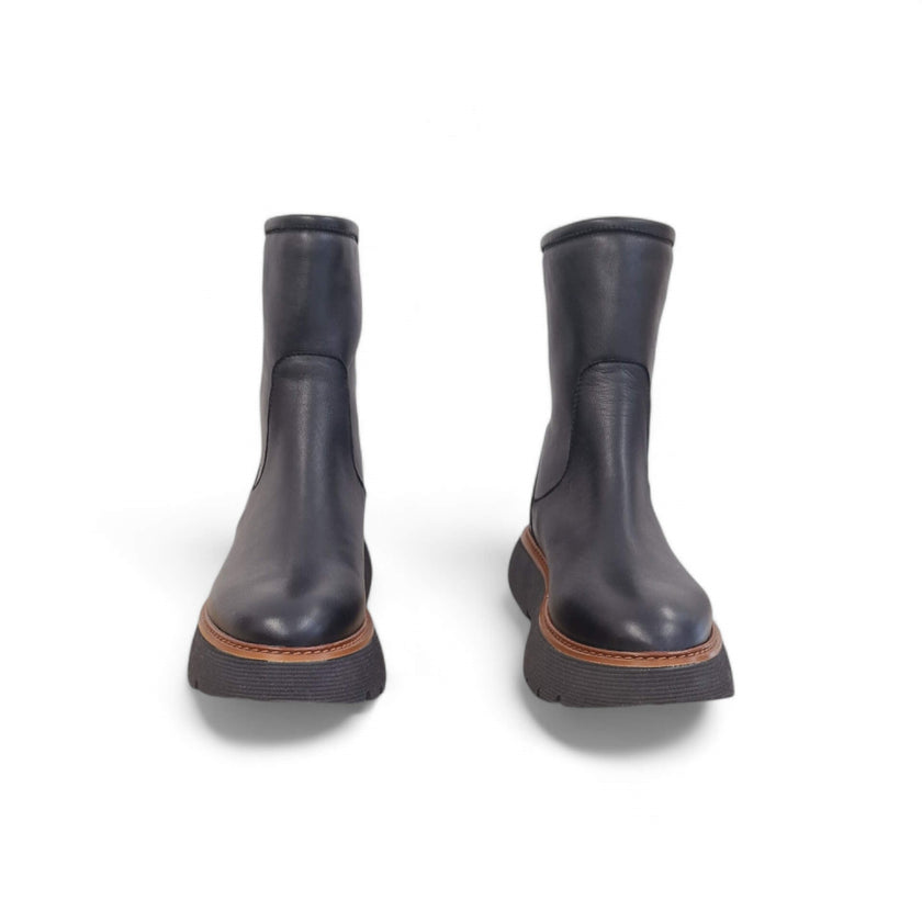 Viola Ricci Gio - Tronchetto Pelle Nera