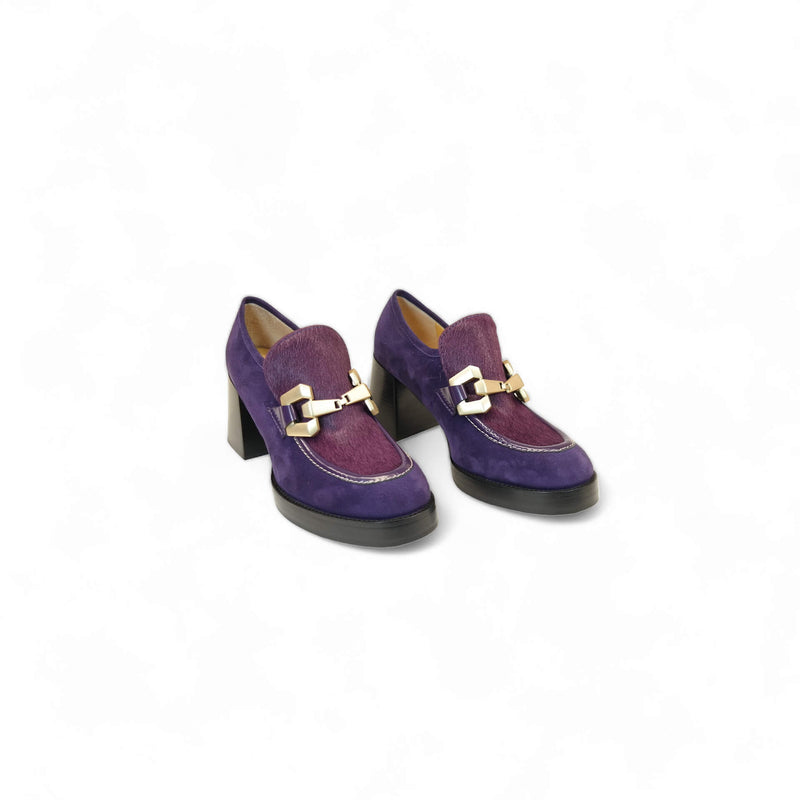 Viola Ricci Lya - Mocassino con tacco Viola