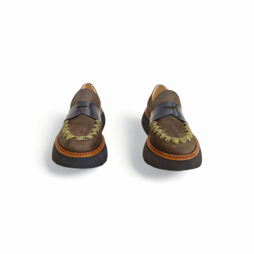 Viola Ricci Polly - Mocassino In Pelle - Verde