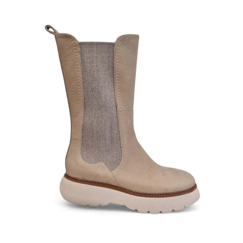 Viola Ricci Sally - Stivale In Pelle Beige