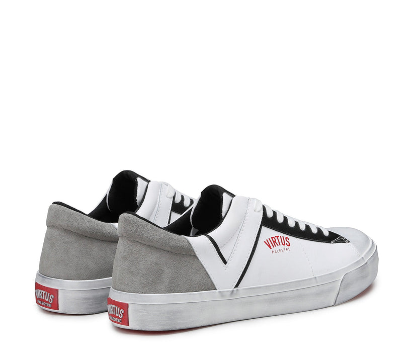 VIRTUS PALESTRE Rubby Low Leather/Suede White/Grey