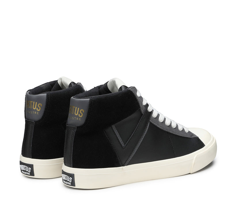 VIRTUS PALESTRE Rubby Mid Leather/suede Black