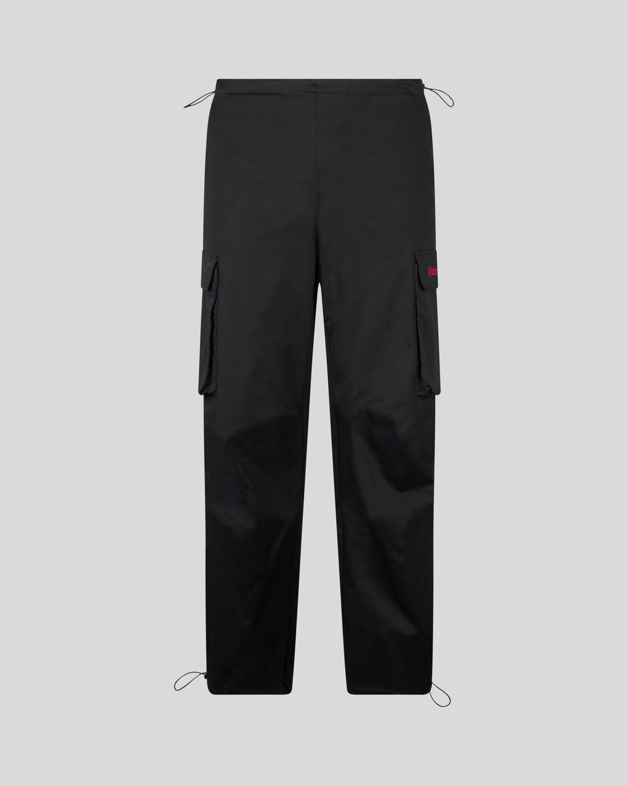 Vision Of Super BLACK CARGO PANTS WITH EMBROIDERED GOTIC LOGO