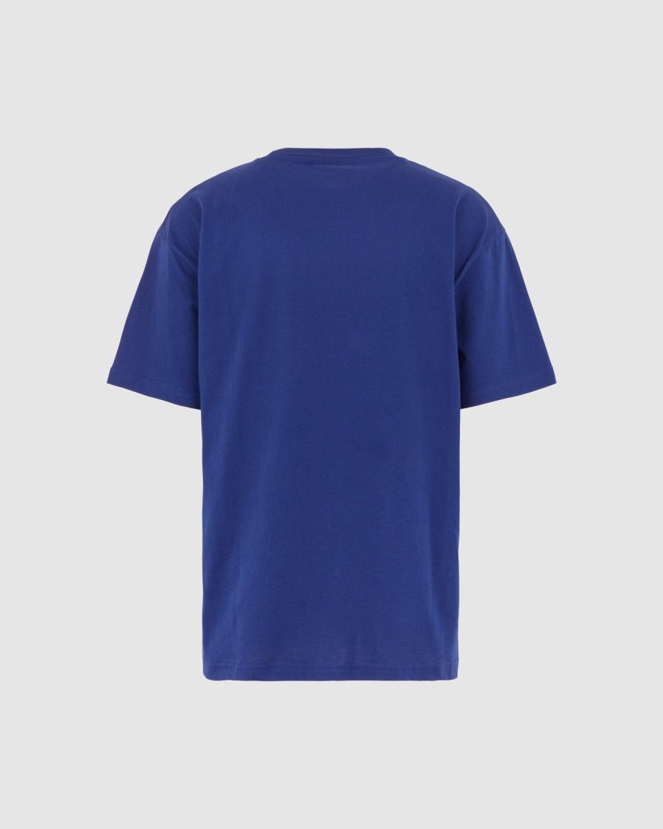 Vision Of Super BLUE T-SHIRT WITH EMBROIDERED FLAMING HEART