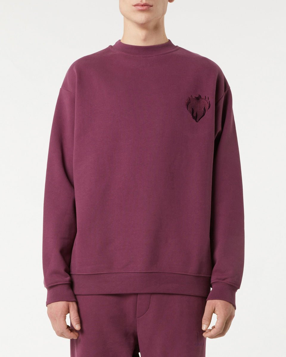 Vision Of Super GRAPE WINE CREWNECK WITH EMBROIDERED LOGO