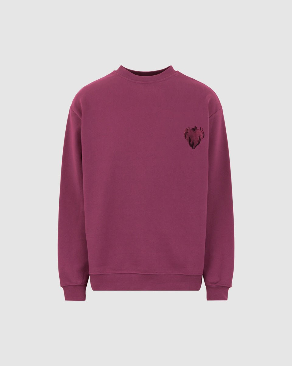 Vision Of Super GRAPE WINE CREWNECK WITH EMBROIDERED LOGO