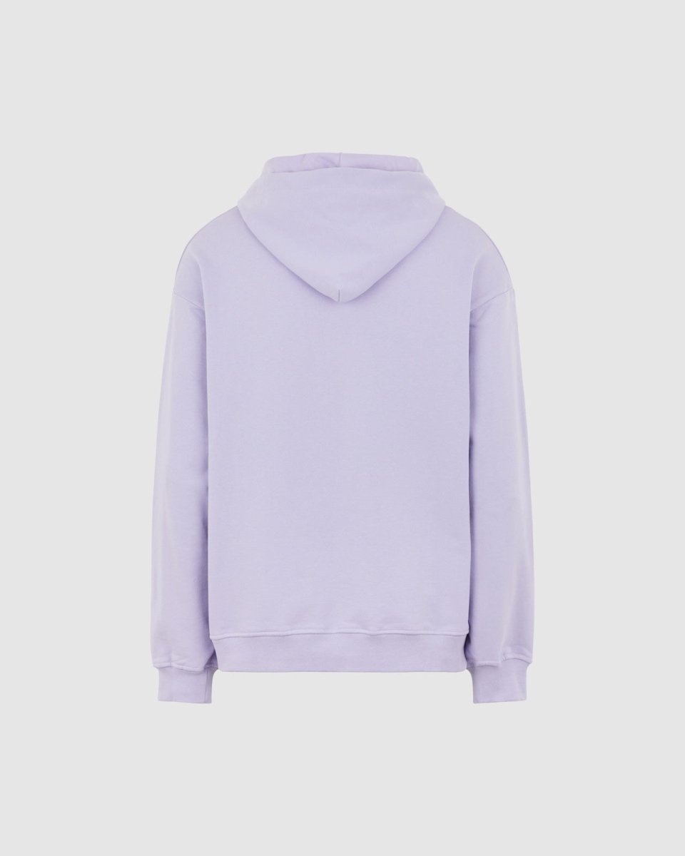 Vision Of Super LILAC HOODIE WITH EMBROIDERED FLAMING HEART