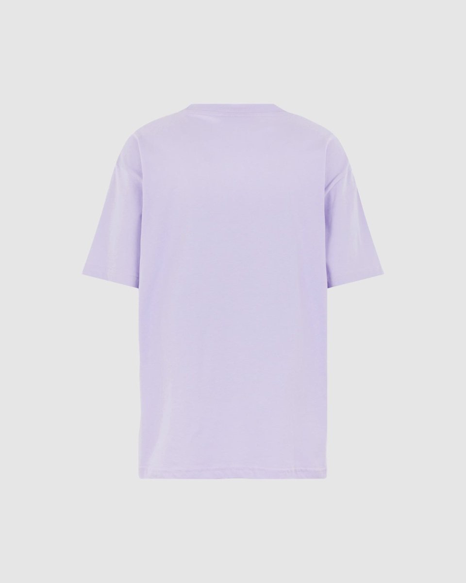 Vision Of Super LILAC T-SHIRT WITH EMBROIDERED FLAMING HEART