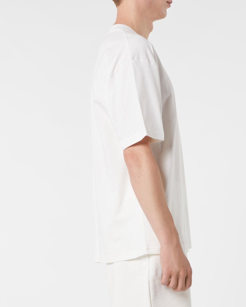 Vision Of Super OFF WHITE T-SHIRT WITH EMBROIDERED FLAMING HEART