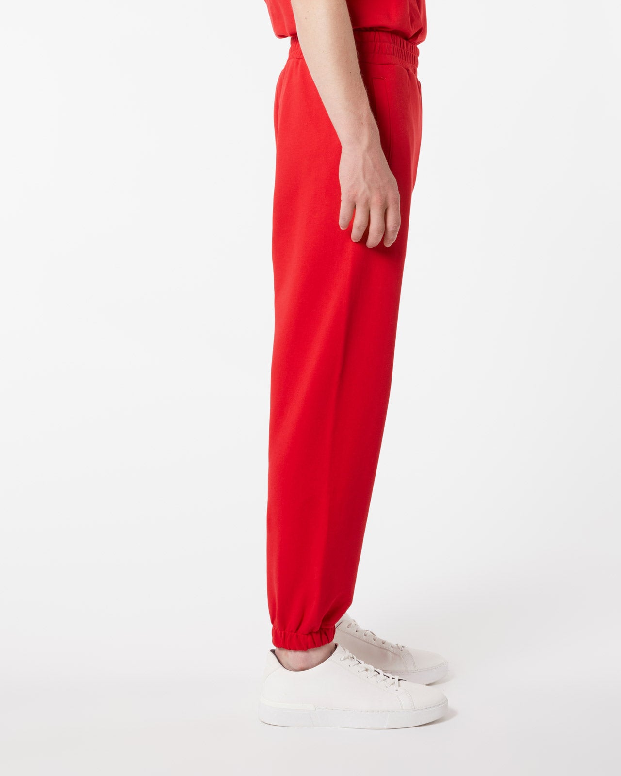 Vision Of Super RED PANTS WITH EMBROIDERED FLAMING HEART