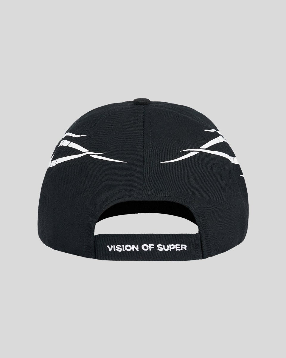Vision Of Super BLACK CAP WITH WHITE TRIBAL PRINT