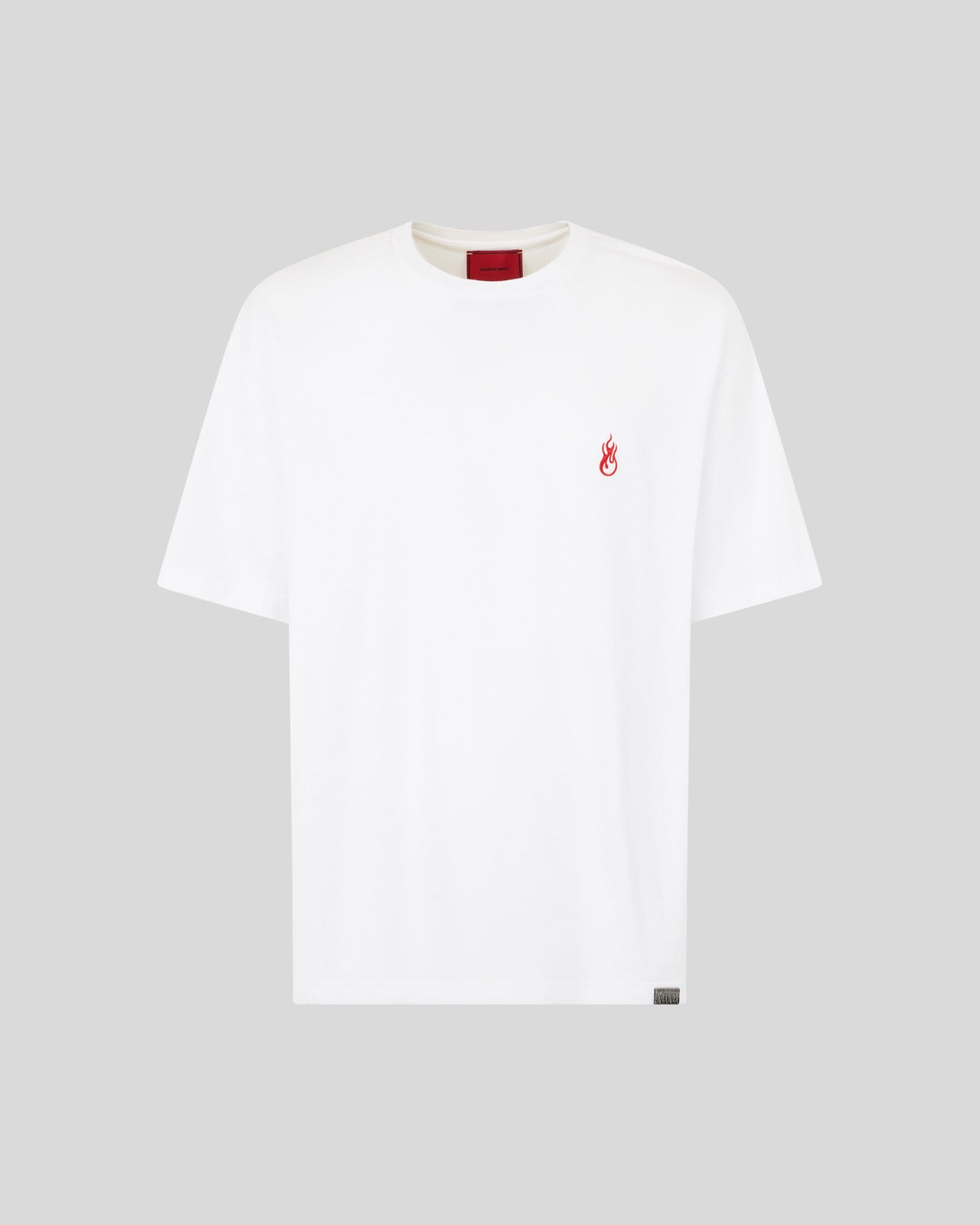 Vision Of Super WHITE T-SHIRT WITH FLAMES LOGO