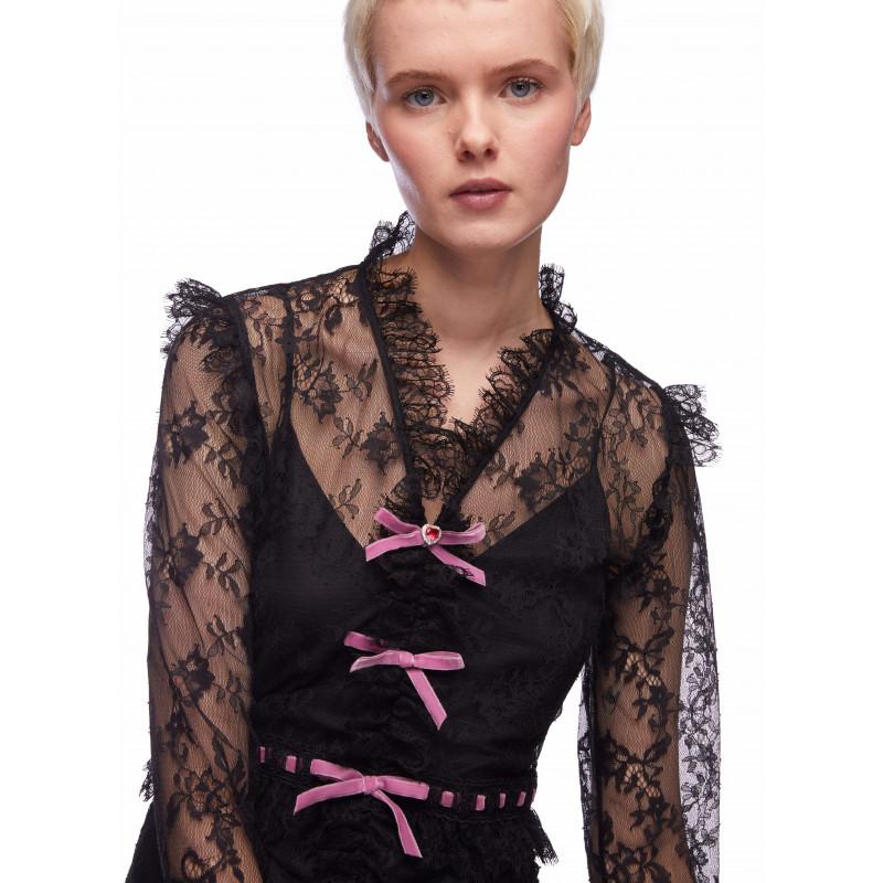 Vivetta ABITO IN PIZZO CON FIOCCHETTI