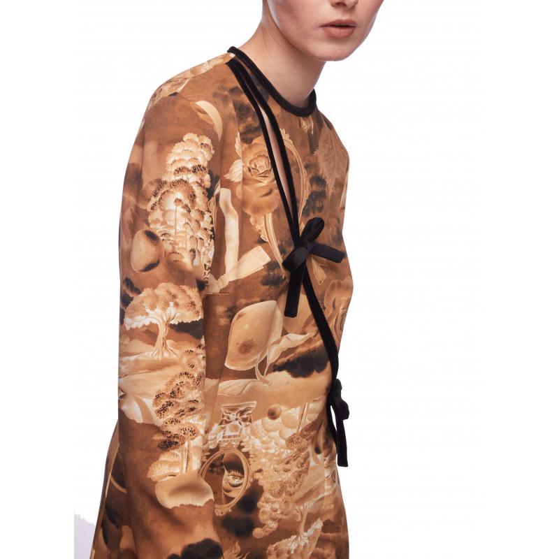 Vivetta ABITO MIDI STAMPATO CON FIOCCHETTI