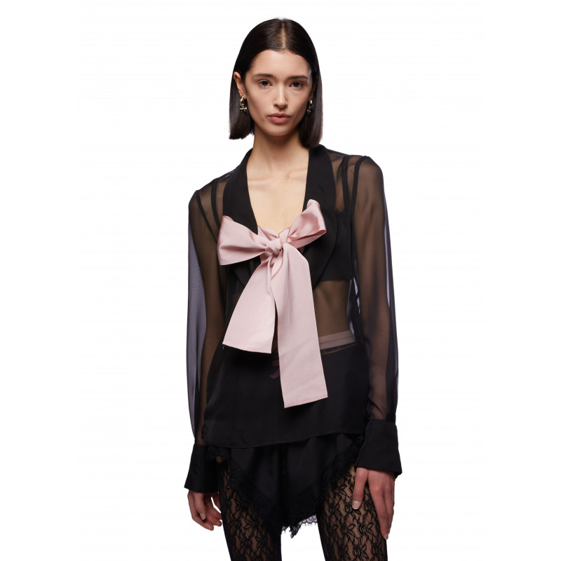 Vivetta CAMICIA CHIFFON CON FIOCCO