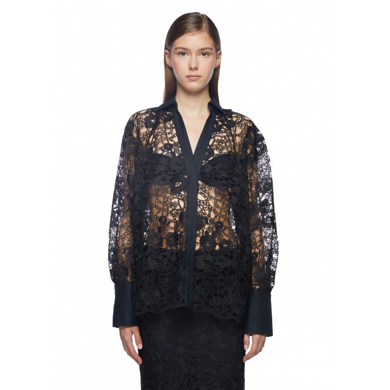 Vivetta CAMICIA IN PIZZO FLOREALE