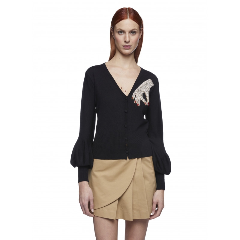 Vivetta CARDIGAN CON MANO STRASS