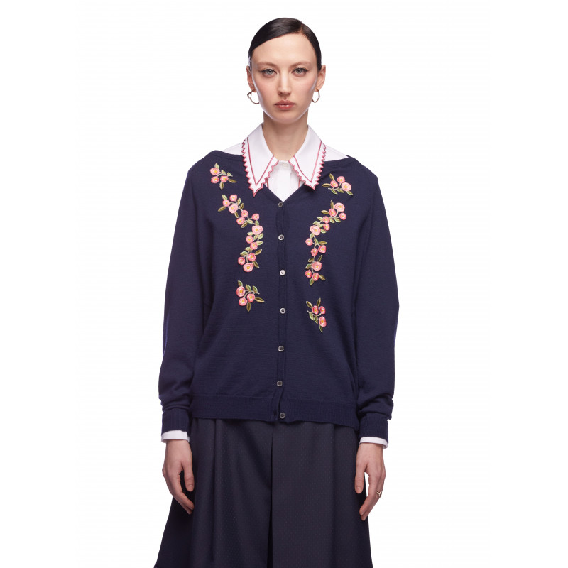 Vivetta CARDIGAN OVERSIZE RICAMATO