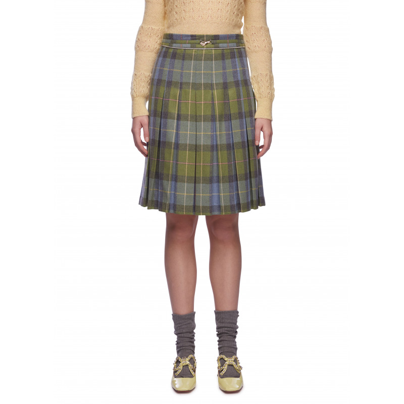 Vivetta GONNA TARTAN A PIEGHE