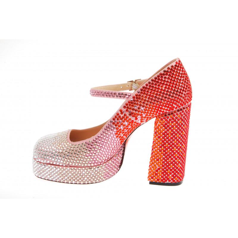 Vivetta MARY JANE PLATFORM STRASS DEGRADÈ