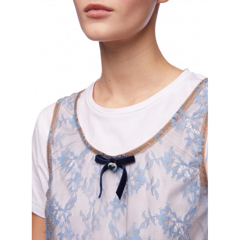 Vivetta T-SHIRT CON TOP PIZZO