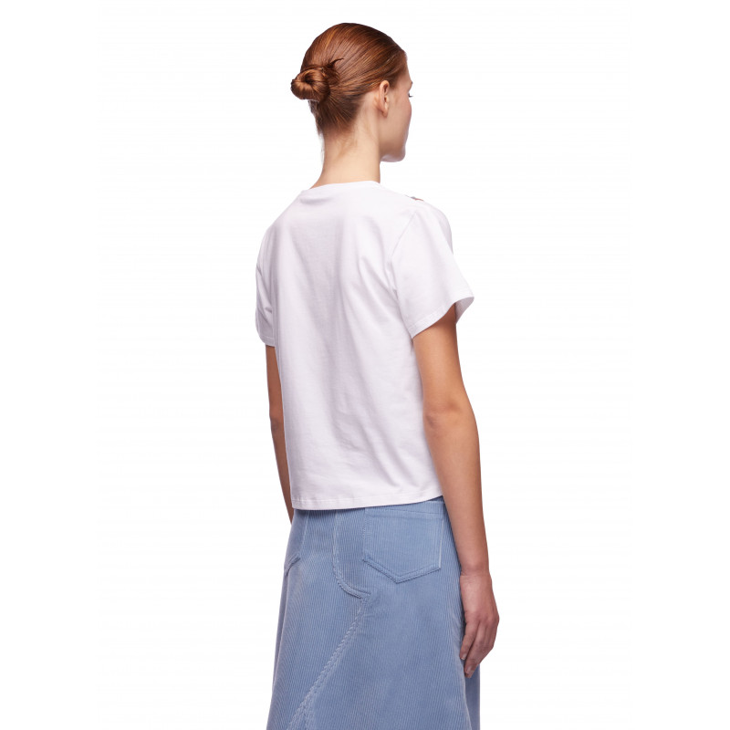 Vivetta T-SHIRT CON TOP PIZZO