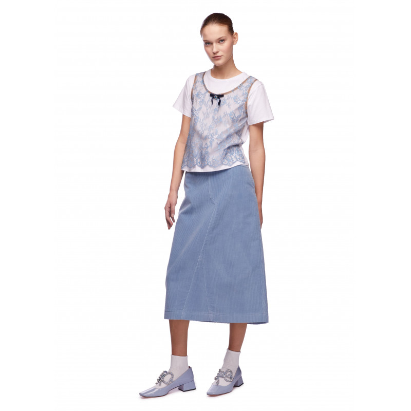 Vivetta T-SHIRT CON TOP PIZZO