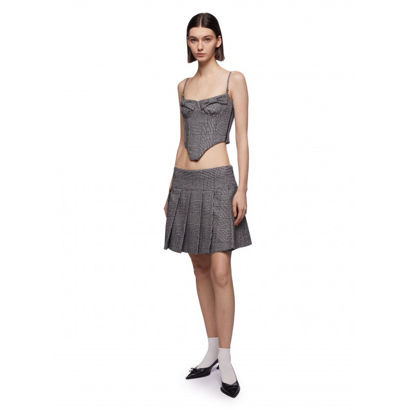 Vivetta TOP BUSTIER PIED-DE-POULE