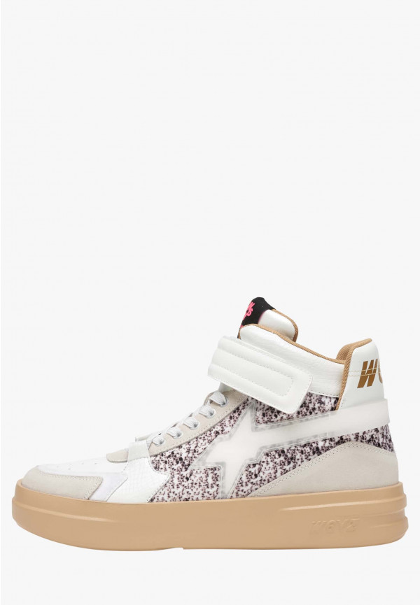 W6yz Sneakers alla caviglia in pelle e suede Bianco -Q-UNI